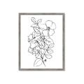 Picture of Flower Drawing _GroupedProduct_Rectangle_Portrait_Framed_Matted_