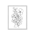 Picture of Flower Drawing _GroupedProduct_Rectangle_Portrait_Framed_Matted_