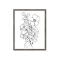 Picture of Flower Drawing _GroupedProduct_Rectangle_Portrait_Framed_Matted_