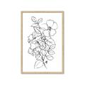 Picture of Flower Drawing _GroupedProduct_Rectangle_Portrait_Framed_Matted_