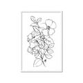 Picture of Flower Drawing _GroupedProduct_Rectangle_Portrait_Framed_Matted_
