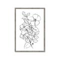 Picture of Flower Drawing _GroupedProduct_Rectangle_Portrait_Framed_Matted_