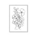 Picture of Flower Drawing _GroupedProduct_Rectangle_Portrait_Framed_Matted_