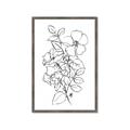Picture of Flower Drawing _GroupedProduct_Rectangle_Portrait_Framed_Matted_