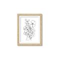 Picture of Flower Drawing _GroupedProduct_Rectangle_Portrait_Framed_Matted_
