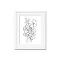 Picture of Flower Drawing _GroupedProduct_Rectangle_Portrait_Framed_Matted_