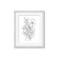 Picture of Flower Drawing _GroupedProduct_Rectangle_Portrait_Framed_Matted_