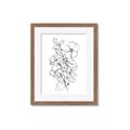 Picture of Flower Drawing _GroupedProduct_Rectangle_Portrait_Framed_Matted_