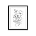 Picture of Flower Drawing _GroupedProduct_Rectangle_Portrait_Framed_Matted_
