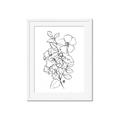Picture of Flower Drawing _GroupedProduct_Rectangle_Portrait_Framed_Matted_