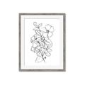 Picture of Flower Drawing _GroupedProduct_Rectangle_Portrait_Framed_Matted_