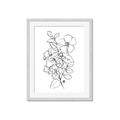 Picture of Flower Drawing _GroupedProduct_Rectangle_Portrait_Framed_Matted_