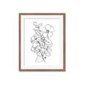 Picture of Flower Drawing _GroupedProduct_Rectangle_Portrait_Framed_Matted_