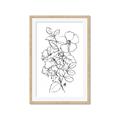 Picture of Flower Drawing _GroupedProduct_Rectangle_Portrait_Framed_Matted_
