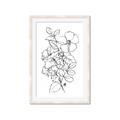 Picture of Flower Drawing _GroupedProduct_Rectangle_Portrait_Framed_Matted_