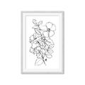 Picture of Flower Drawing _GroupedProduct_Rectangle_Portrait_Framed_Matted_