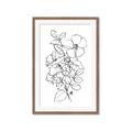 Picture of Flower Drawing _GroupedProduct_Rectangle_Portrait_Framed_Matted_
