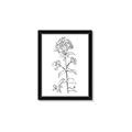 Picture of Single Hydrangea Drawing _GroupedProduct_Rectangle_Portrait_Framed_Matted_