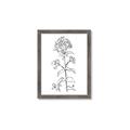 Picture of Single Hydrangea Drawing _GroupedProduct_Rectangle_Portrait_Framed_Matted_