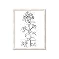Picture of Single Hydrangea Drawing _GroupedProduct_Rectangle_Portrait_Framed_Matted_