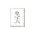 Picture of Single Hydrangea Drawing _GroupedProduct_Rectangle_Portrait_Framed_Matted_