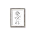 Picture of Single Hydrangea Drawing _GroupedProduct_Rectangle_Portrait_Framed_Matted_