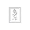 Picture of Single Hydrangea Drawing _GroupedProduct_Rectangle_Portrait_Framed_Matted_