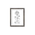 Picture of Single Hydrangea Drawing _GroupedProduct_Rectangle_Portrait_Framed_Matted_