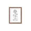 Picture of Single Hydrangea Drawing _GroupedProduct_Rectangle_Portrait_Framed_Matted_