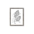 Picture of Panicle Hydrangea Drawing _GroupedProduct_Rectangle_Portrait_Framed_Matted_