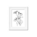 Picture of Daisy Drawing _GroupedProduct_Rectangle_Portrait_Framed_Matted_