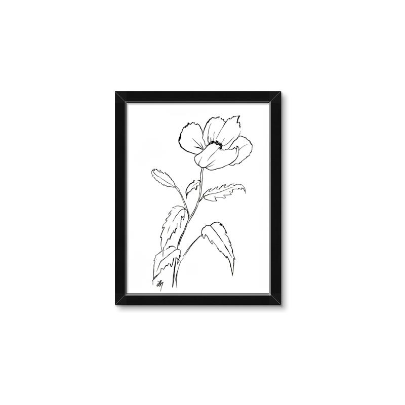 Picture of Poppy Drawing _GroupedProduct_Rectangle_Portrait_Framed_Matted_