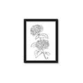 Picture of French Hydrangea Drawing _GroupedProduct_Rectangle_Portrait_Framed_Matted_