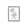 Picture of French Hydrangea Drawing _GroupedProduct_Rectangle_Portrait_Framed_Matted_