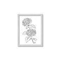 Picture of French Hydrangea Drawing _GroupedProduct_Rectangle_Portrait_Framed_Matted_