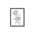 Picture of French Hydrangea Drawing _GroupedProduct_Rectangle_Portrait_Framed_Matted_