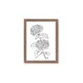 Picture of French Hydrangea Drawing _GroupedProduct_Rectangle_Portrait_Framed_Matted_