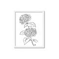 Picture of French Hydrangea Drawing _GroupedProduct_Rectangle_Portrait_Framed_Matted_