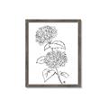 Picture of French Hydrangea Drawing _GroupedProduct_Rectangle_Portrait_Framed_Matted_