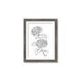 Picture of French Hydrangea Drawing _GroupedProduct_Rectangle_Portrait_Framed_Matted_