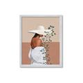 Picture of Side Fashion with Leaves _GroupedProduct_Rectangle_Portrait_Framed_Matted_