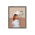 Picture of Side Fashion with Leaves _GroupedProduct_Rectangle_Portrait_Framed_Matted_