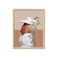 Picture of Side Fashion with Leaves _GroupedProduct_Rectangle_Portrait_Framed_Matted_