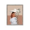 Picture of Side Fashion with Leaves _GroupedProduct_Rectangle_Portrait_Framed_Matted_