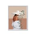 Picture of Side Fashion with Leaves _GroupedProduct_Rectangle_Portrait_Framed_Matted_