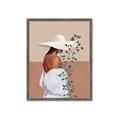 Picture of Side Fashion with Leaves _GroupedProduct_Rectangle_Portrait_Framed_Matted_