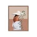 Picture of Side Fashion with Leaves _GroupedProduct_Rectangle_Portrait_Framed_Matted_