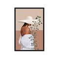 Picture of Side Fashion with Leaves _GroupedProduct_Rectangle_Portrait_Framed_Matted_