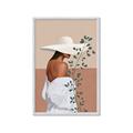 Picture of Side Fashion with Leaves _GroupedProduct_Rectangle_Portrait_Framed_Matted_