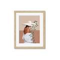 Picture of Side Fashion with Leaves _GroupedProduct_Rectangle_Portrait_Framed_Matted_